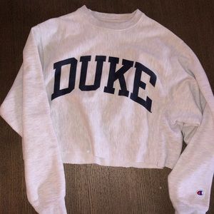 Cropped Champion Duke Crewneck